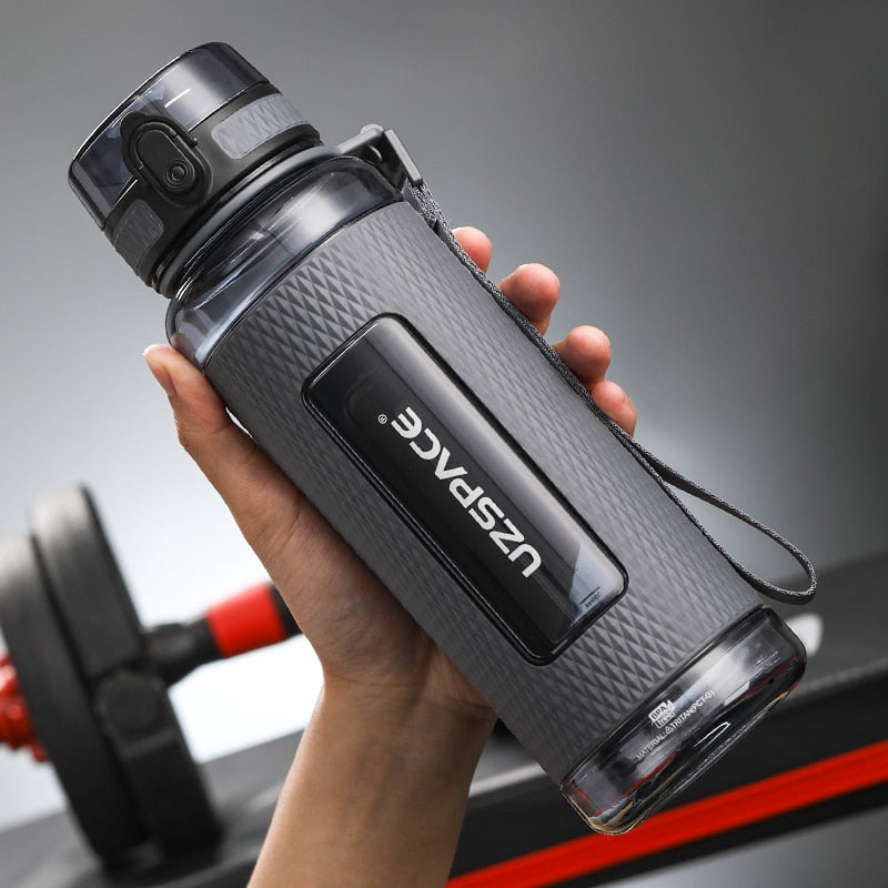 UZSPACE Sports Water Bottles Gym Leak-proof Drop-proof Portable Shaker Outdoor