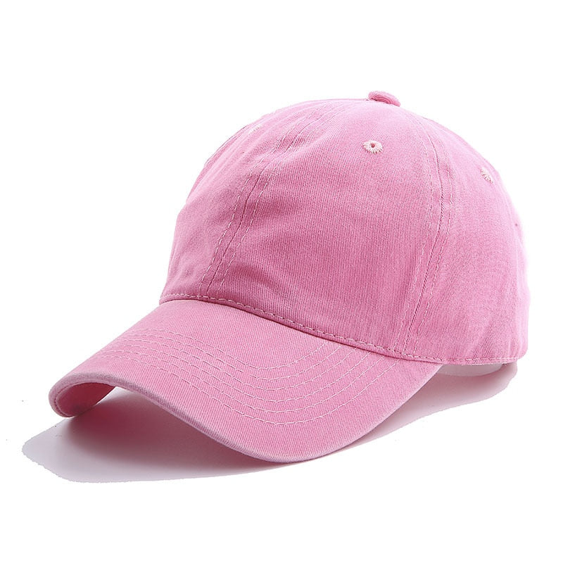 Solid Spring Summer Cap Women Ponytail Baseball Cap