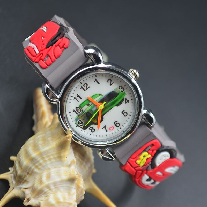 Cartoon Pretty Car Style Children Wrist Watches Kids Students Girls