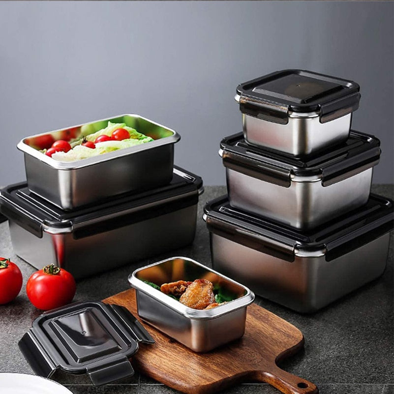 Lunch Container Metal Lunch Box Food Prep Container Tiffin Box Stainless Steel