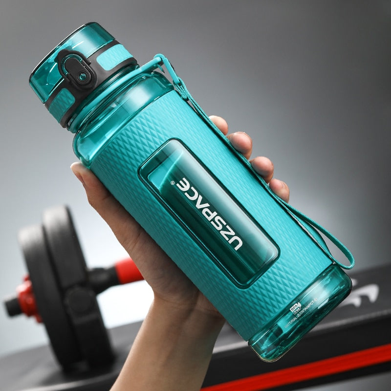 UZSPACE Sports Water Bottles Gym Leak-proof Drop-proof Portable Shaker Outdoor