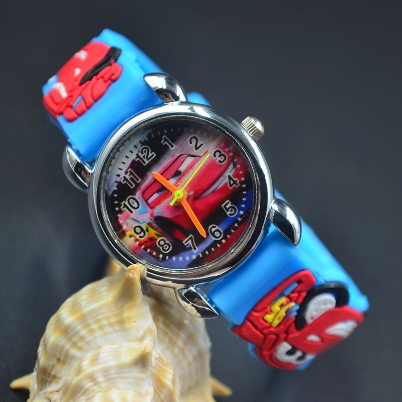 Cartoon Pretty Car Style Children Wrist Watches Kids Students Girls