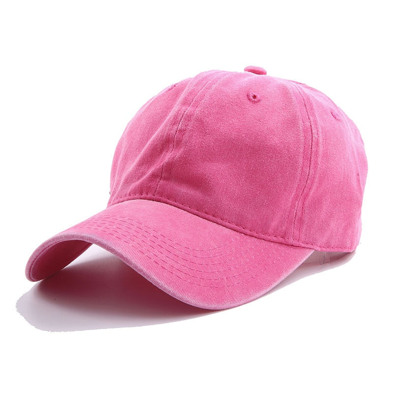 Solid Spring Summer Cap Women Ponytail Baseball Cap