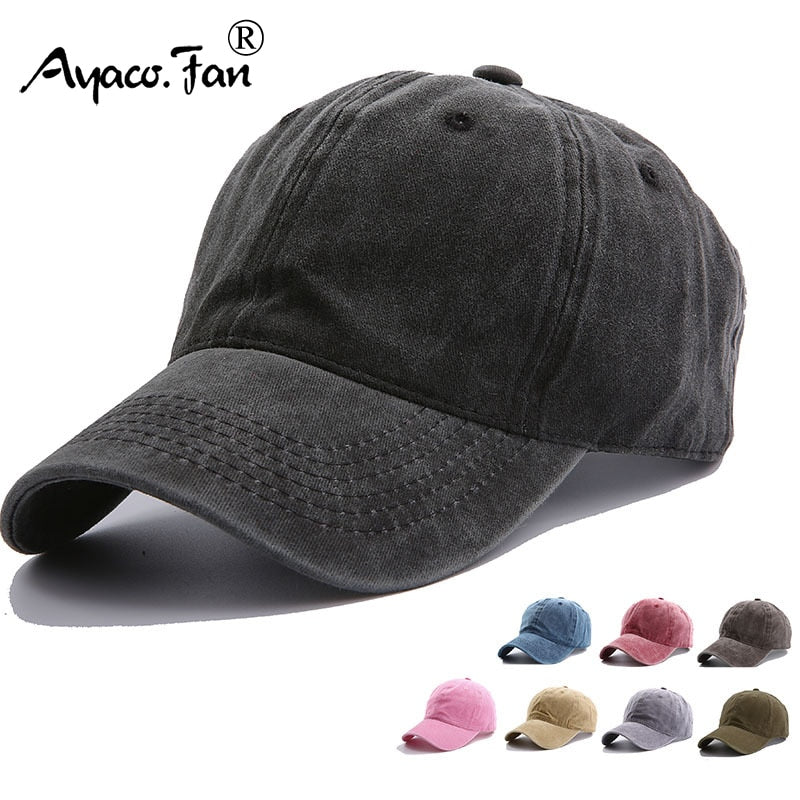 Solid Spring Summer Cap Women Ponytail Baseball Cap