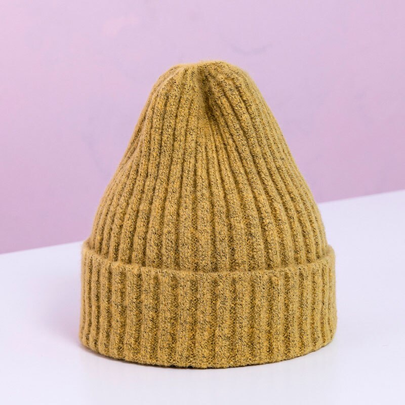 Winter Baby Hat For Kids Warm Knitted Baby Accessories Girl Boy Beanie Cap