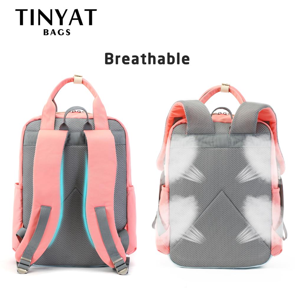 TINYAT Women&#39;s school laptop backpack Youth Donut backpacks High School Bag