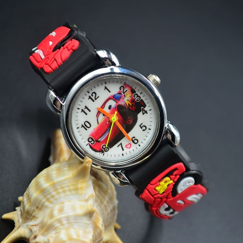 Cartoon Pretty Car Style Children Wrist Watches Kids Students Girls