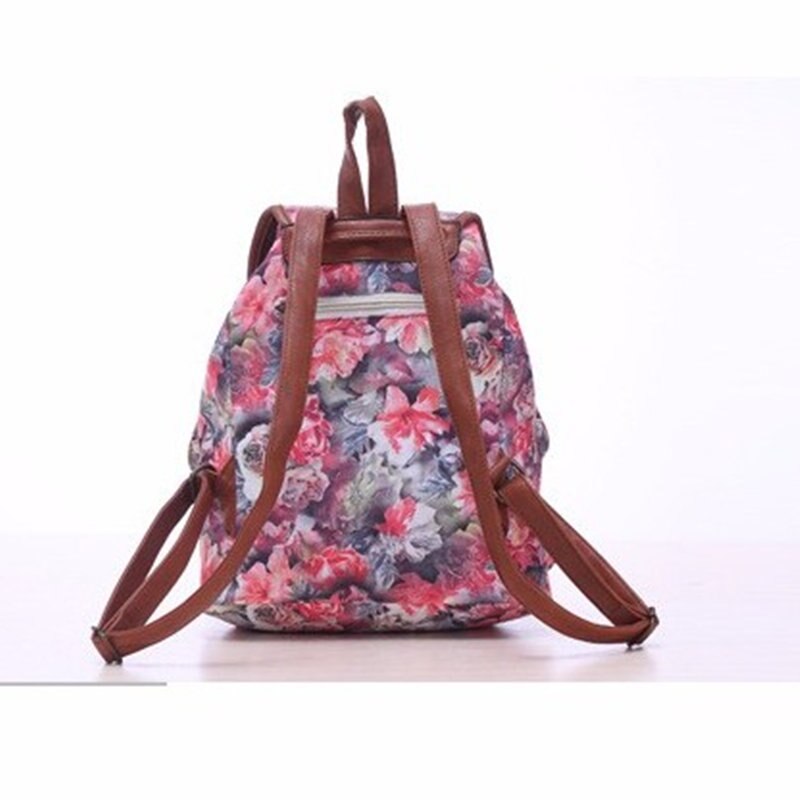 Hot Selling Women's Vintage Canvas school bags National Ethnic Backpacks Girl Rucksack School Bag