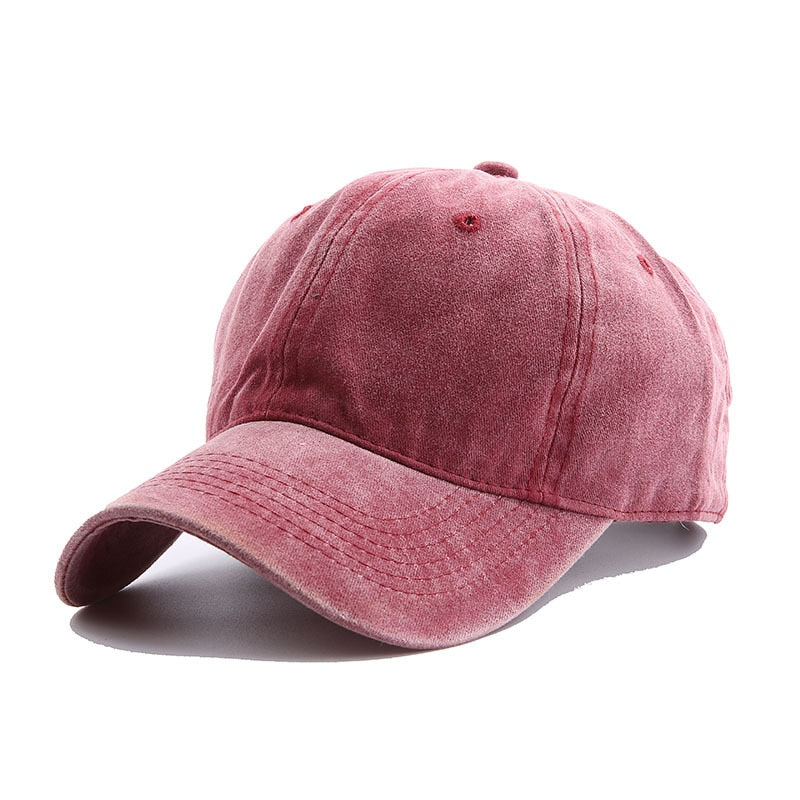 Solid Spring Summer Cap Women Ponytail Baseball Cap