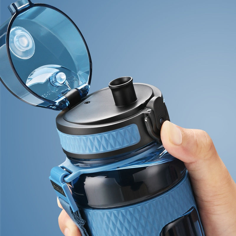 UZSPACE Sports Water Bottles Gym Leak-proof Drop-proof Portable Shaker Outdoor