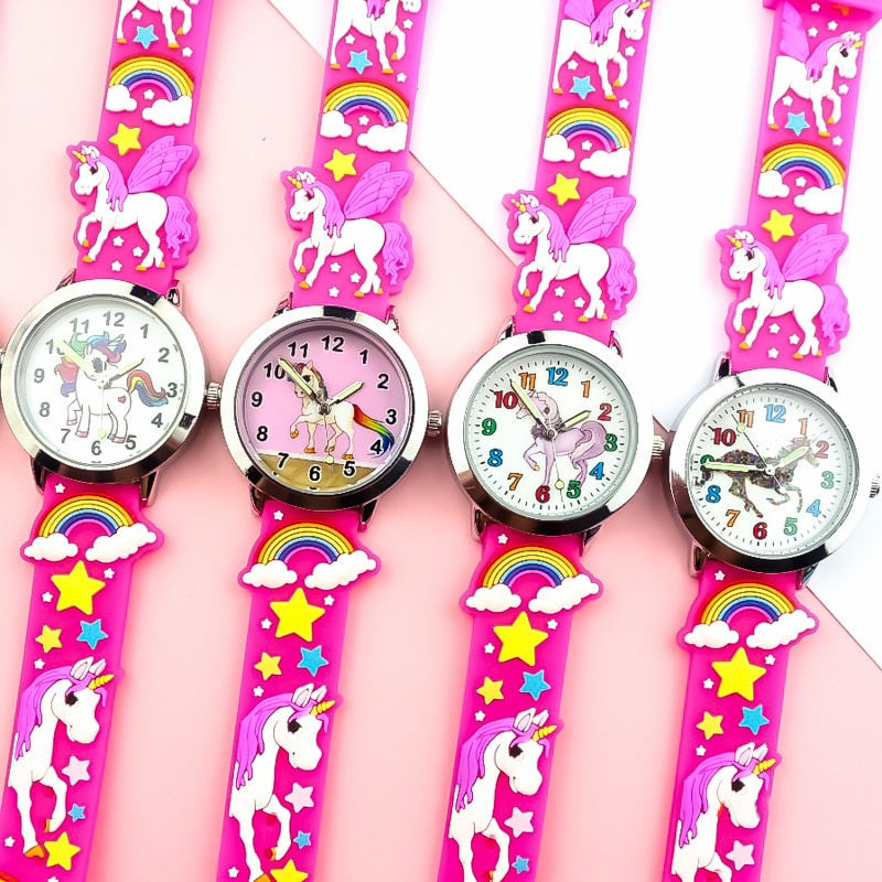 Kids Children Girls Boys Students Rainbow Unicorn Dinosaur Colourful Silicone