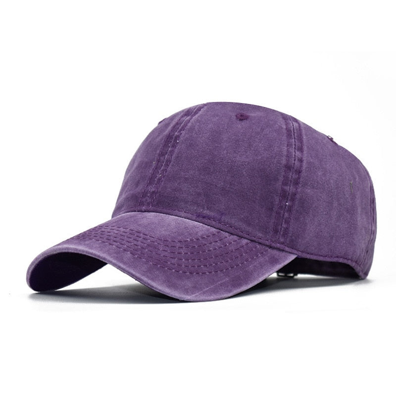 Solid Spring Summer Cap Women Ponytail Baseball Cap