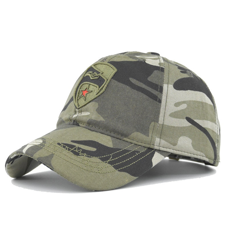 Army Camouflage Male Baseball Cap Men Embroidered Brazil Flag  Caps