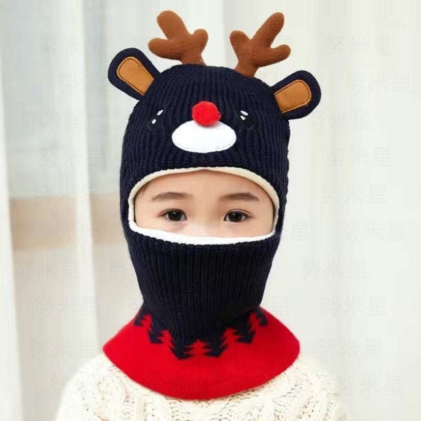 Beanies Baby Ring Hat Pompom Winter Children Hats Knitted Cute Cap for Baby