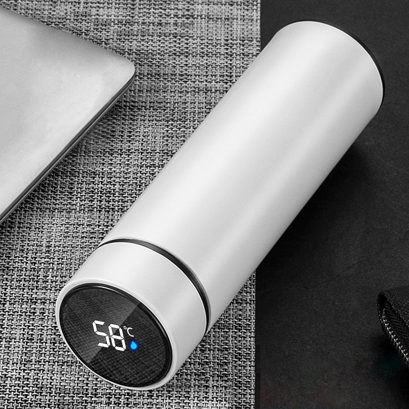 smart digital water bottle keeps cold and heat thermal bottle Stainless Steel