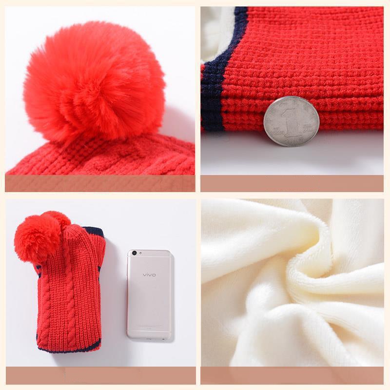 Beanies Baby Ring Hat Pompom Winter Children Hats Knitted Cute Cap for Baby