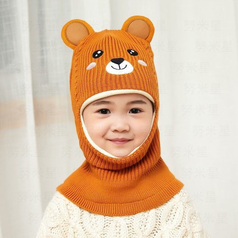 Beanies Baby Ring Hat Pompom Winter Children Hats Knitted Cute Cap for Baby