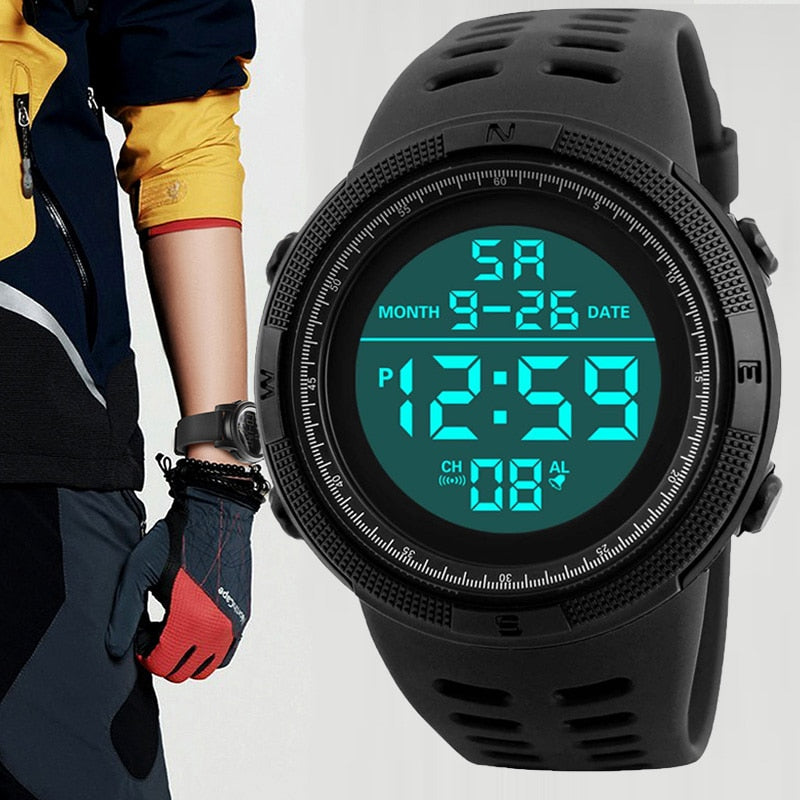 Digital Men Watch Military Sports Wristwatch Multifunction Waterproof Sport Watches