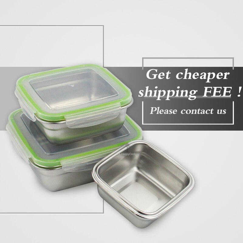 Leak proof hot sealing 304  tiffin box stainless steel food pan carrier stainless steel lunch box