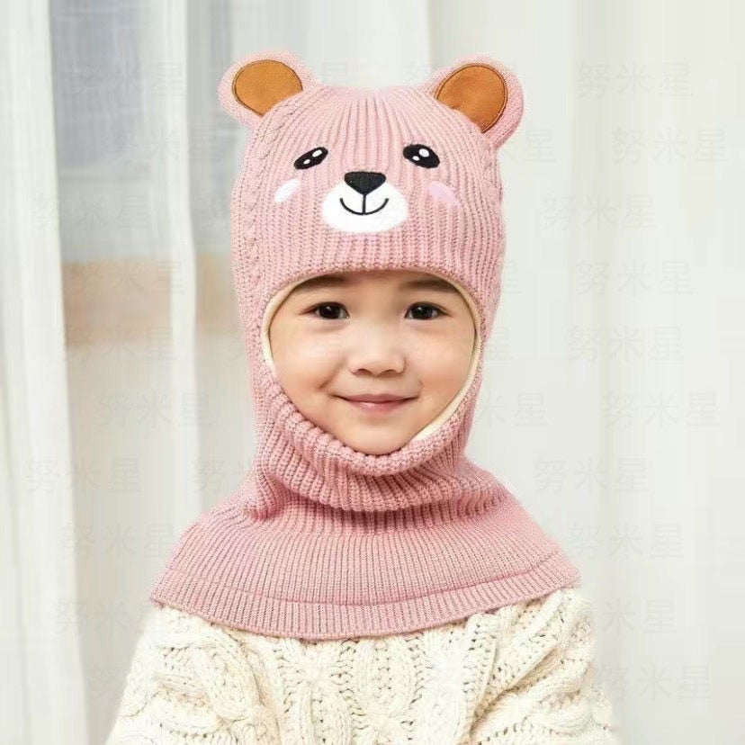 Beanies Baby Ring Hat Pompom Winter Children Hats Knitted Cute Cap for Baby