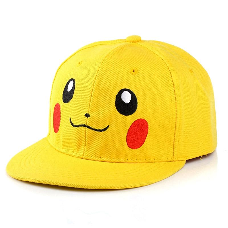 Pokemon Pikachu Baseball Cap Anime Cartoon Figure Cosplay Hat Adjustable Women Men