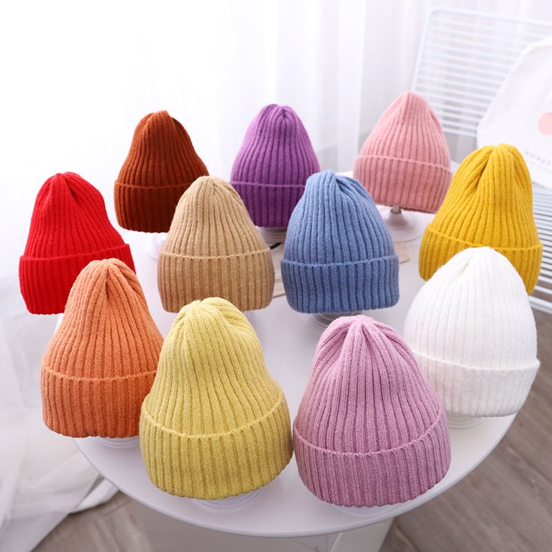 Winter Baby Hat For Kids Warm Knitted Baby Accessories Girl Boy Beanie Cap