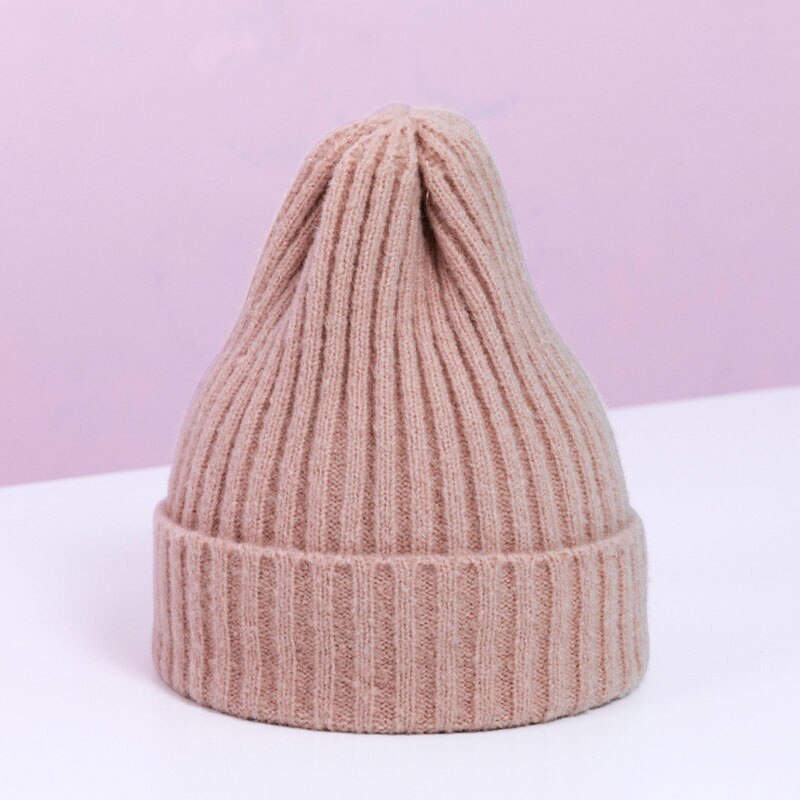 Winter Baby Hat For Kids Warm Knitted Baby Accessories Girl Boy Beanie Cap