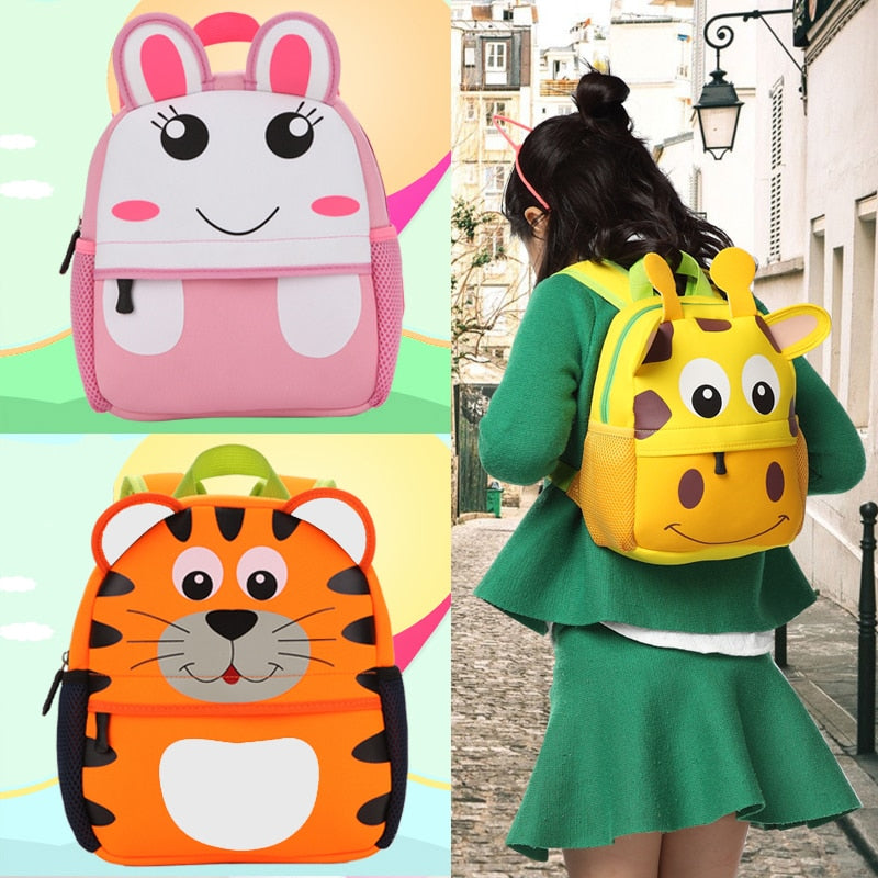 2022 New 3D Children School Bags for Girls Boy Children Backpacks Kindergarten Cartoon