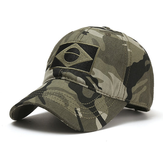 Army Camouflage Male Baseball Cap Men Embroidered Brazil Flag  Caps