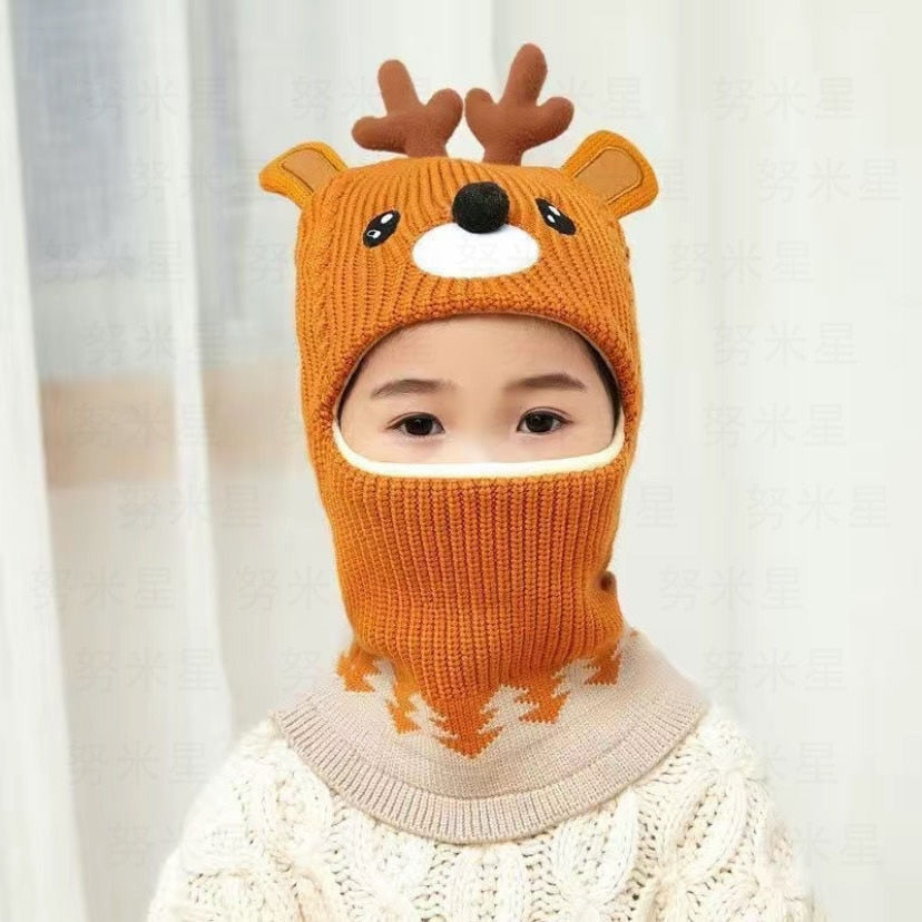 Beanies Baby Ring Hat Pompom Winter Children Hats Knitted Cute Cap for Baby