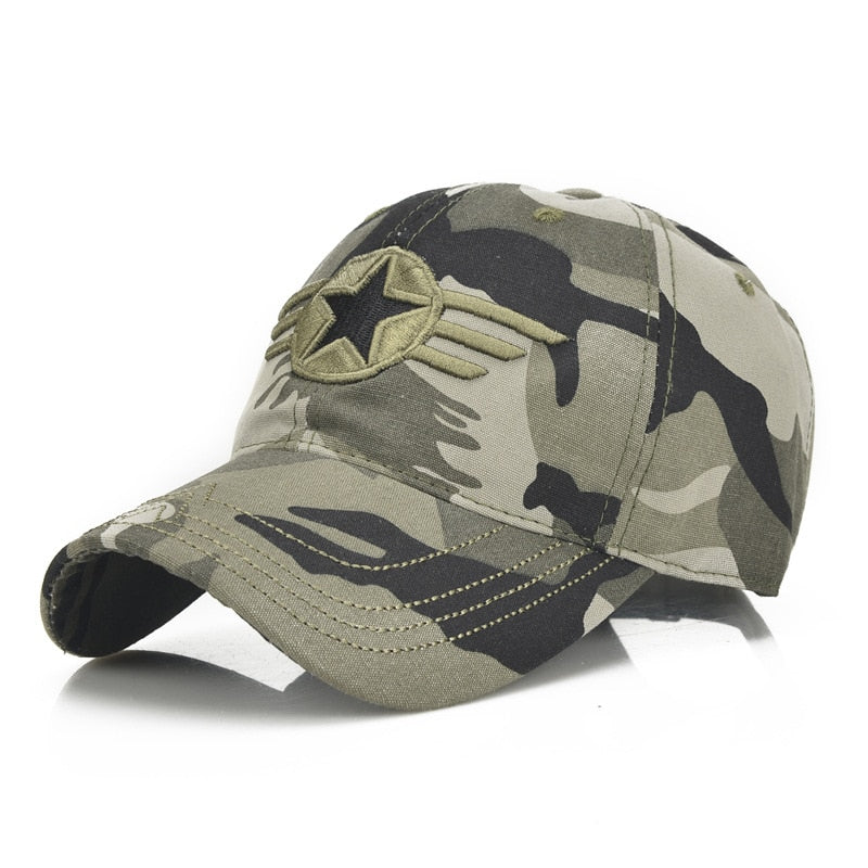 Army Camouflage Male Baseball Cap Men Embroidered Brazil Flag  Caps