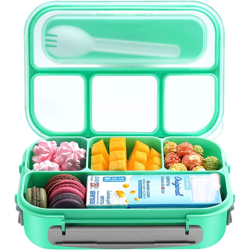 Food Box Tiffin Box Lunchbox School Children Balance Bento Box 4 Compartment Lunch Box